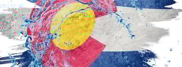 a flag of the state of colorado