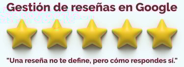5 estrellas de reseñas de Google