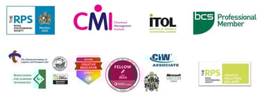 group of logos professional bodies for Mark T Gillan