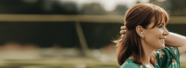 Woman enjoying comfortable earplugs