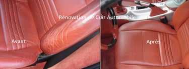 Rénovation cuir auto Valenciennes, restauration cuir voiture Valenciennes, entreprise rénov cuir 59