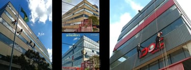 Instalação de Fachadas em ACM - Rapel