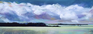 ALL ABOUT THE SKY - painting by Sharon Wadsworth