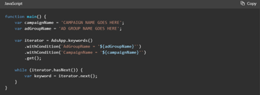 Microsoft ads script