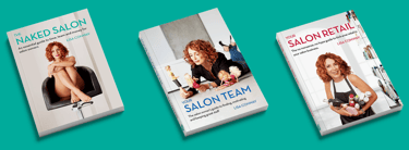 The Naked Salon, Your Salon Retail, Your Salon Team, Books, typesetting by Michelle Pirovich, Squeezebox