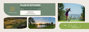 plan d'affaires pour projet d'hébergement au Québec, spécialisation golf