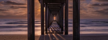 Sunset at Scripps Pier. San Diego, CA