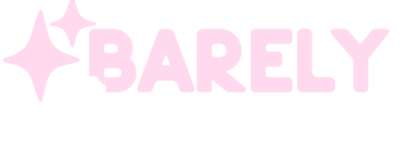 a logo for barely charmed website