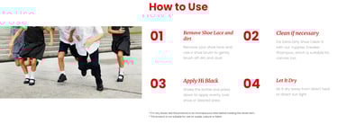 Yuppies Hi-Black Canvas Renovator – colour restorer for black canvas shoes