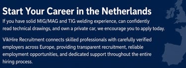 Welder Jobs Netherlands – Start Your Career in the Netherlands