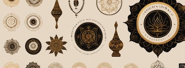 a variety of decorative items including a clock and a clock