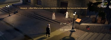 AI characters talking in Silver Creek Town