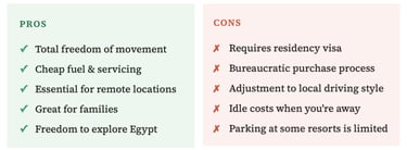 Car ownership in Egypt