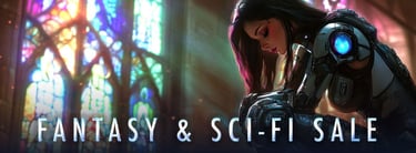 Find exciting adventure stories in the Fantasy and Sci-Fi eBook sale.