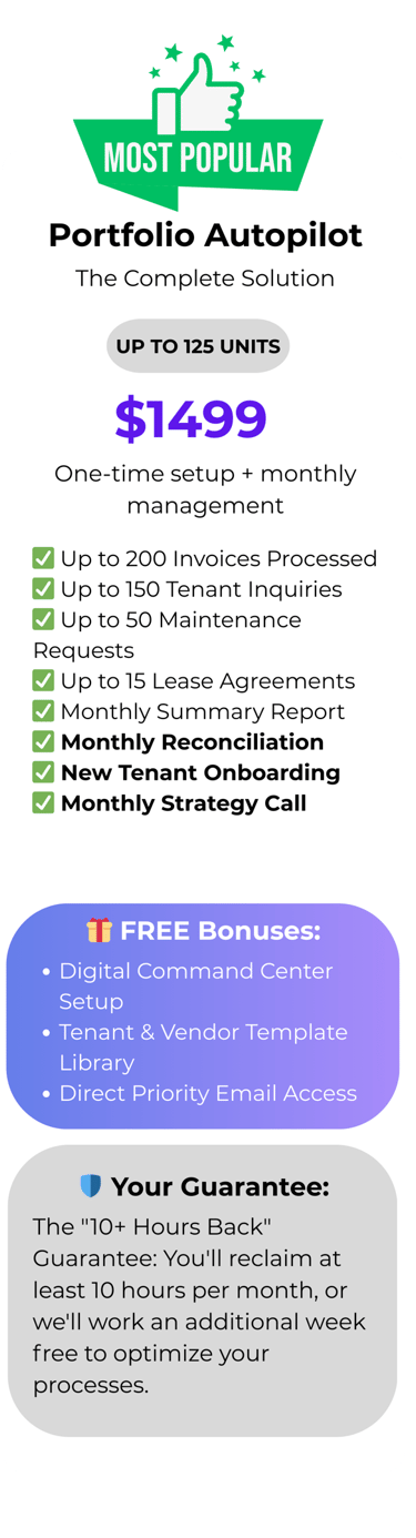 Portfolio Autopilot complete property management VA solution $1499