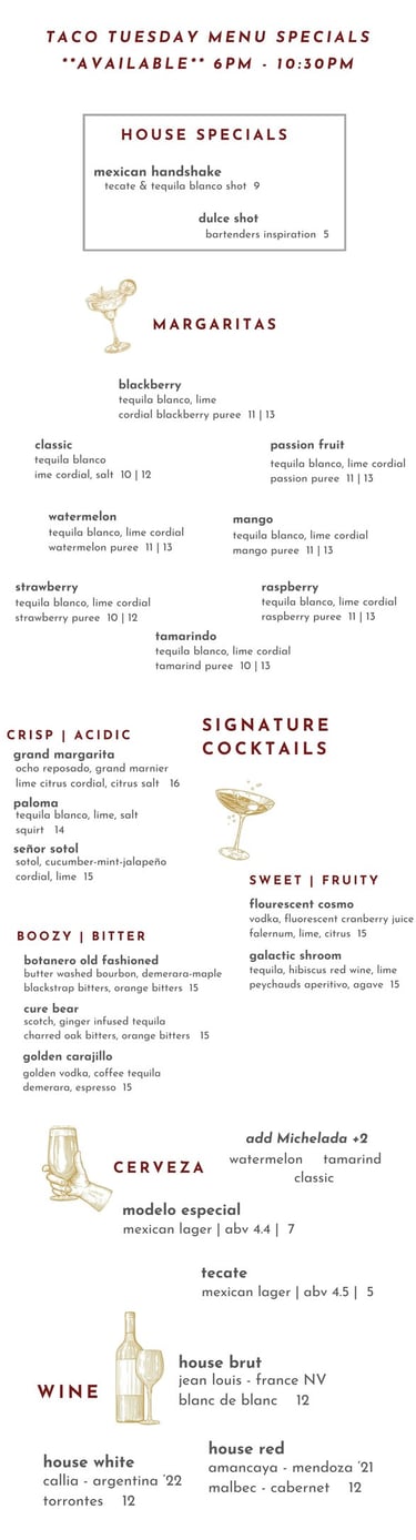 TACO TUESDAY - HAPPY HOUR