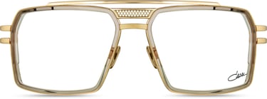 goldene brille, goldenes gestell, marke cazal