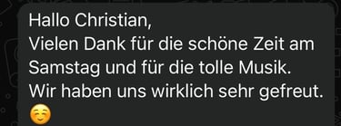 DJ Christian Klemm Feedback