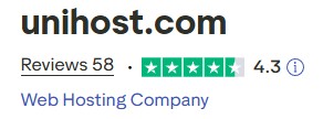 Unihost trustpilot rate