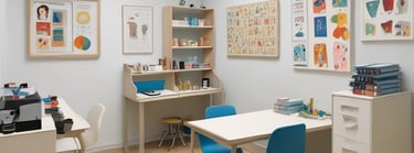 a man riding a skateboard down a street next to tall buildings