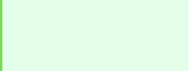 A minimalist pale mint green background with a solid lime green vertical stripe on the left side.