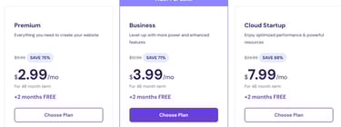 Hostinger Price Plans