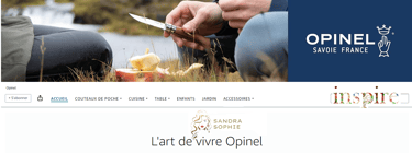 capture ecran haut de page opinel