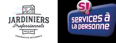 logo jardiniers professionnels et service à la personne