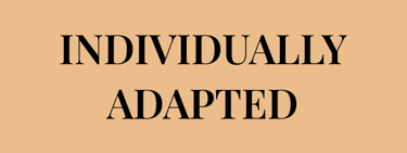 Do you want to develop healthy habits that are   INDIVIDUALLY ADAPTED  to your needs?