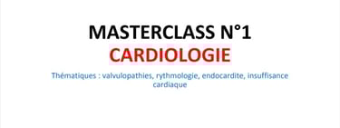 masterclass EDN, masterclass médecine, masterclass cardiologie