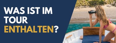 Couple enjoying private boat tour Mallorca