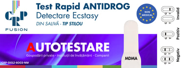 Test rapid antidrog tip stilou pentru detectare Ecstasy Ecstasy din saliva cu rezultate autotestare.