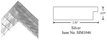 Silver Picture Frame Item No. SIM1046