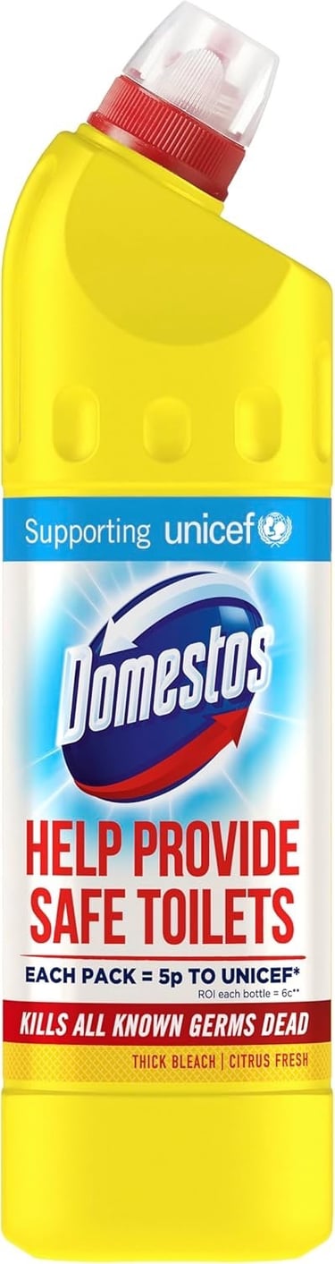 a bottle of home cleaning products