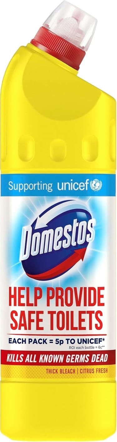 a bottle of home cleaning products