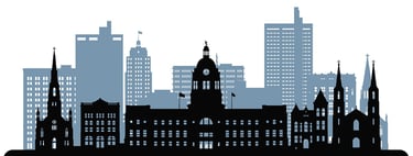 Fort Wayne Indiana skyline