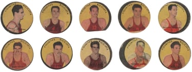 1949-50 Album Figuritas Bicicleta Camp De-Basquet-Ball Disc Basketball Cards Argentina Group 1