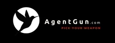 AgentGun.com logo featuring a hummingbird silhouette and the slogan Pick Your Weapon.