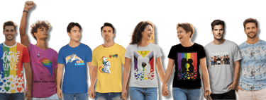 gay and lesbian pride t-shirts designs by flamingay