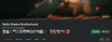 Baltic blades Brotherhood facebook group
