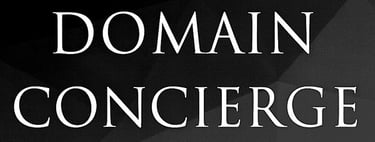 Domain Concierge black and white banner image