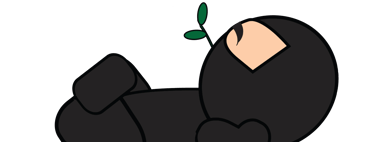 ninjinha, símbolo do dojo de criatividade