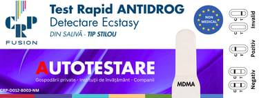 Test rapid antidrog tip stilou pentru detectare Ecstasy Ecstasy din saliva cu rezultate autotestare.