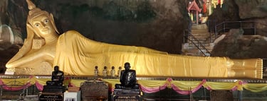 thailand phang nga wat suwan khuha reclining buddha