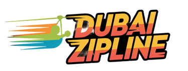 a man holding a tennis racket in front of a logo for the dubai zip