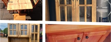 a collection of four different types of furniture