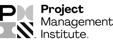 black and white Project Management Institute Logo
