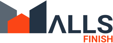 Walls Finish logo for interior and exterior painting, plasterboard supply and fixing