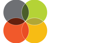 White text Women's Business Council with four overlapping circles in grey, green, orange, and red