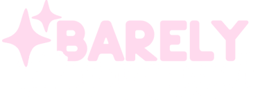 a logo for barely charmed website